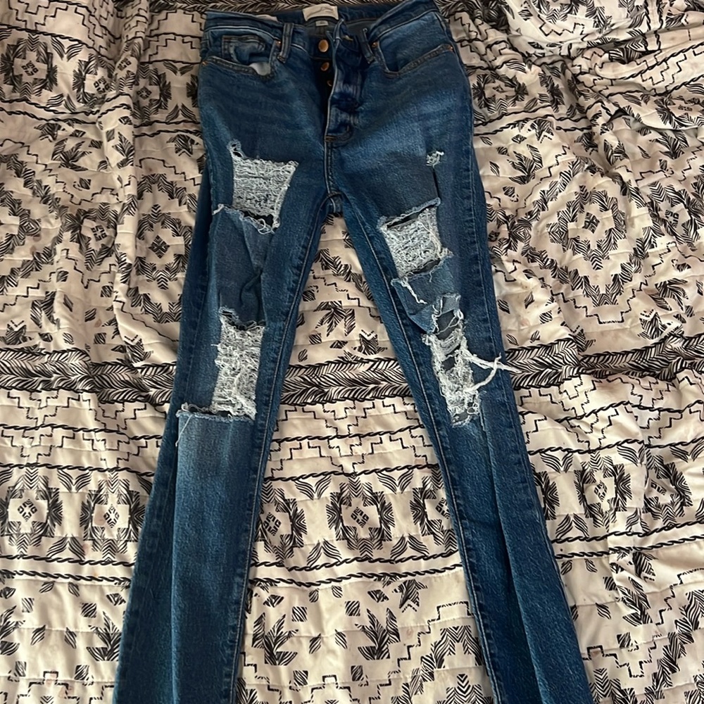 jeans size 2 distressed